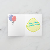 Rock'n'Roll Girl Happy Birthday Karte (Innenseite)