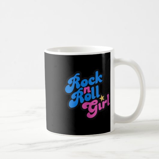 Rock'n'Roll Girl Ocean Fish Halloween Kostüme Gro Kaffeetasse (Rechts)