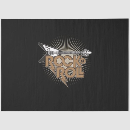 Rock'n'Roll Gitarre Seidenpapier (Vorderseite)