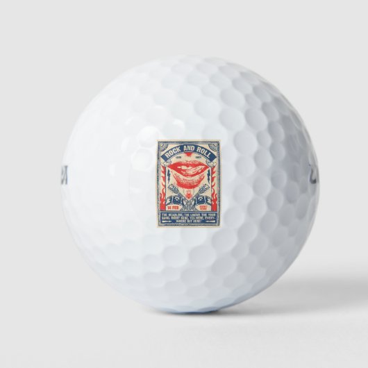 Rock'n'Roll Golfball (Vorderseite)