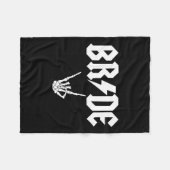 Rock'n'Roll Gothic Halloween Junggeselinnen-Abschi Fleecedecke (Vorderseite (Horizontal))