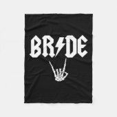 Rock'n'Roll Gothic Halloween Junggeselinnen-Abschi Fleecedecke (Vorderseite)