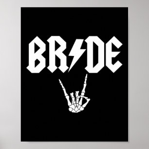 Rock'n'Roll Gothic Halloween Junggeselinnen-Abschi Poster