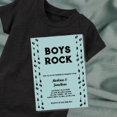Rock'n'Roll Guitar Baby Boy Dusche Einladung