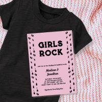 Rock'n'Roll Guitar Baby Girl Dusche