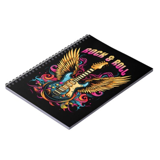 Rock'n'Roll Guitar Flügel Notizblock (Linke Seite)
