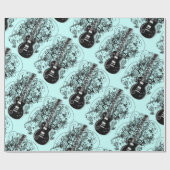 Rock'n'Roll Guitar Geschenkpapier (Flach)