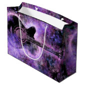 Rock'n'Roll Guitar Gift Bag Rock Music Große Geschenktüte (Rückseite Schrägansicht)