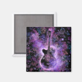 Rock'n'Roll Guitar Magnet - Hot Rock Music (Vorderseite/Rückseite)