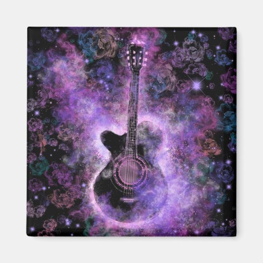 Rock'n'Roll Guitar Magnet - Hot Rock Music (Vorne)