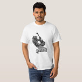 Rock'n'Roll Guitar Player T - Shirt I Liebe Rock (Vorne ganz)