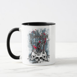 Rock'n'Roll Guitar Skulls Tasse