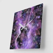 Rock'n'Roll Guitar Wall Clock - Hot Music Quadratische Wanduhr (Winkel)