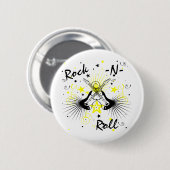 Rock'n'Roll Guitars Button (Vorne & Hinten)