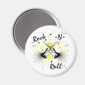 Rock'n'Roll Guitars Magnet (Vorderseite/Rückseite)