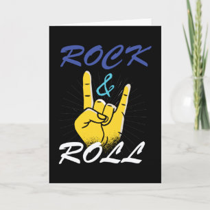 Rock'n'Roll Hand Sign Karte