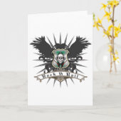 Rock'n'Roll Heraldry Karte (Gelbe Blume)