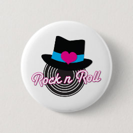 Rock'n'Roll-Hut Button