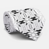 Rock'n'Roll in der Schwarzweiss-Krawatte Krawatte (Gerollt)