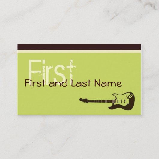 Rock'n'Roll-Kindernennende Karte (Vorderseite)