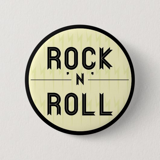 Rock'n'Roll-Knopf Button (Vorderseite)