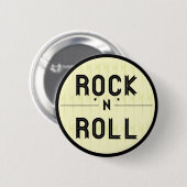 Rock'n'Roll-Knopf Button (Vorne & Hinten)