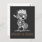 ROCK'N'ROLL - KREATIV POSTKARTE (Vorne/Hinten)