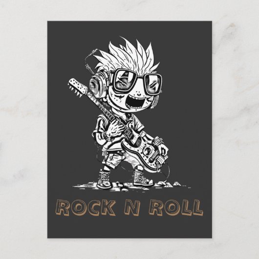 ROCK'N'ROLL - KREATIV POSTKARTE (Vorderseite)