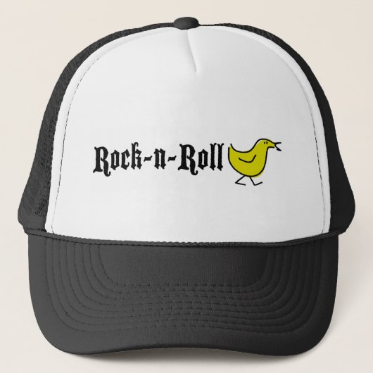 Rock'n'Roll-Küken Truckerkappe (Vorderseite)