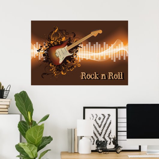 Rock'n'Roll - Musik Poster (Heimbüro)