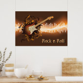 Rock'n'Roll - Musik Poster (Küche)