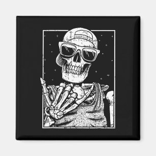 Rock'n'Roll Nd Lazy Halloween Costume Rocker Music Magnet