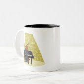 Rock'n'Roll-Nerd Zweifarbige Tasse