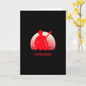 Rock'n'Roll - Niemals endet ein Rockstar Karte (Gelbe Blume)