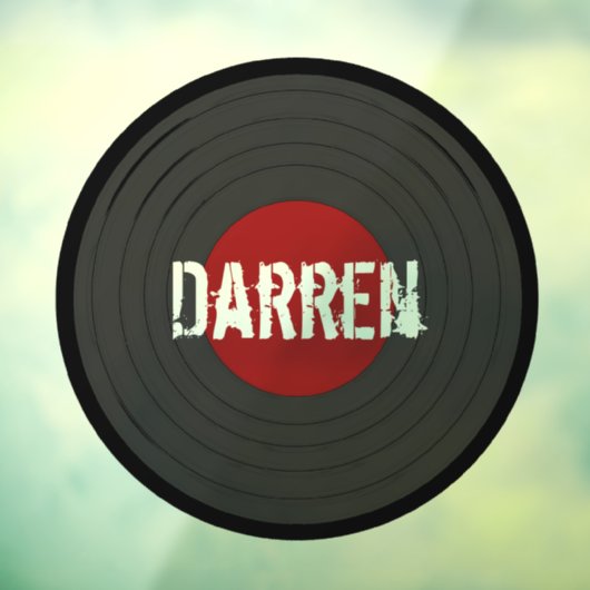 Rock'n'Roll Personalisiert Fensteraufkleber (Blatt 3)