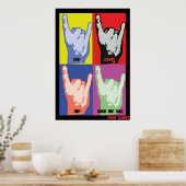 Rock'n'Roll Poster (Küche)