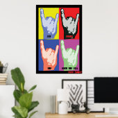 Rock'n'Roll Poster (Heimbüro)