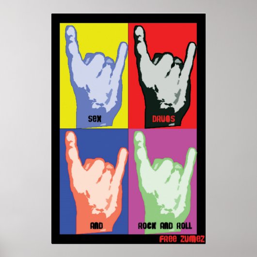 Rock'n'Roll Poster (Vorne)