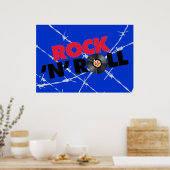 Rock'n'Roll Poster (Küche)