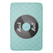 Rock'n'Roll Record Bath Mat Rug Badematte (Vorderseite Vertikal)