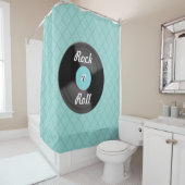 Rock'n'Roll-Record-Duschvorhang Duschvorhang (Beispiel)