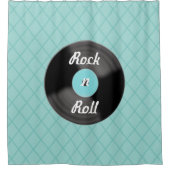 Rock'n'Roll-Record-Duschvorhang Duschvorhang (Vorderseite)