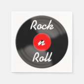 Rock'n'Roll Record Napkins Serviette (Vorderseite)