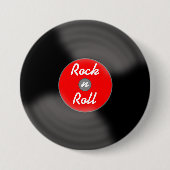 Rock'n'Roll Record Retro-Button Button (Vorderseite)