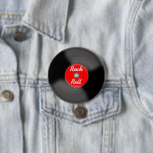 Rock'n'Roll Record Retro-Button Button (Beispiel)