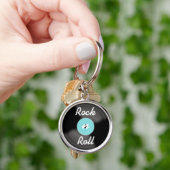 Rock'n'Roll Record Schlüsselanhänger-Geschenk Schlüsselanhänger (Hand)