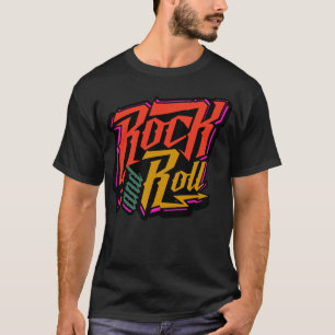 Rock'n'Roll Retro 80er 80er Vintager Typo T-Shirt