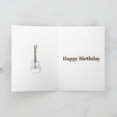 Rock'n'Roll Rustic Guitars Rockstar Uncle Karte (Innenseite)