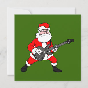 Rock'n'Roll Santa Claus Feiertagskarte