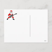 Rock'n'Roll Santa Claus Feiertagspostkarte (Rückseite)